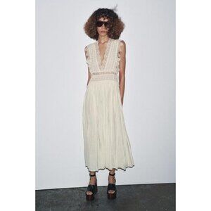 ZARA ZW COLLECTION STRAPPY LACE DRESS